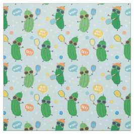 Schattig augurken spelen Pickleball Stof