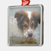 Schattig Australian Shepherd Metalen Ornament (Links)
