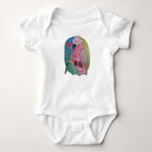 Schattig Australisch baby dier Galah op baby rompe