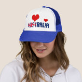 Schattig Australische vlag - hartspatriottisch Trucker Pet (In situ)
