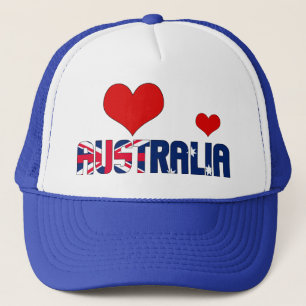 Schattig Australische vlag - hartspatriottisch Trucker Pet