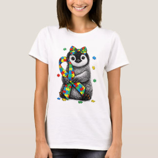 Schattig Autism Awareness Pinguïn Legpuzzel Lint A T-shirt