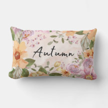 Schattig Autumn Waterverf tuin Floral Script