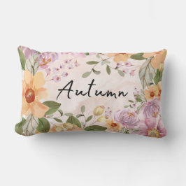 Schattig Autumn Waterverf tuin Floral Script Kussen