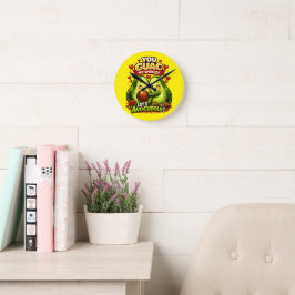 Schattig Avocado Valentijnsdag Liefdesontwerp, kaw Ronde Klok