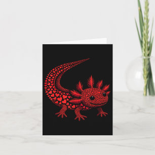 Schattig Axolotl Hart Kinderen Mannen Vrouwen Vale Kaart