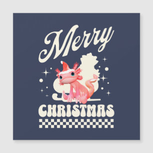 Schattig Axolotl Kerstmis Prettig Kerstfeest