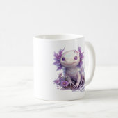 Schattig Axolotl-teken met zomertekstontwerp Koffiemok (Voorkant rechts)