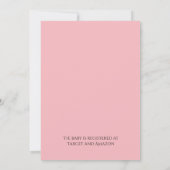 Schattig Babiesshower met Dumpling Meisje Kaart (Achterkant)