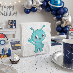 Schattig Baby Alien Ruimtemonster Servet