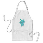 Schattig Baby Alien Ruimtemonster Standaard Schort (Voorkant)