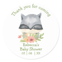 Schattig Baby Baby shower Bedankt Classi