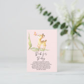 Schattig Baby Baby shower Book for Baby Informatiekaartje (Staand voorkant)