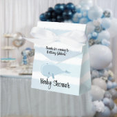Schattig baby blauw walvis gestreept Baby shower Bedankdoosjes