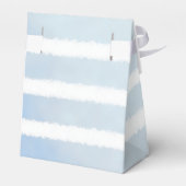 Schattig baby blauw walvis gestreept Baby shower Bedankdoosjes (Achterkant)