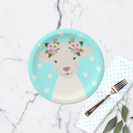 Schattig Baby Boho Chic Paaslam Papieren Bordje