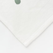 Schattig Baby Boy Olifant Blauw Goud Sterren Bloem Fleece Deken (Hoek)