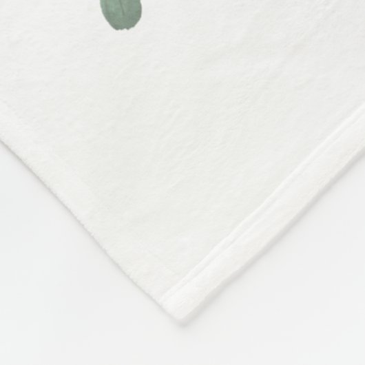 Schattig Baby Boy Olifant Blauw Goud Sterren Bloem Fleece Deken (Hoek)