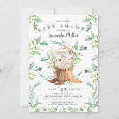 Schattig Baby Bunny Mam Baby shower Kaart (Voorkant)