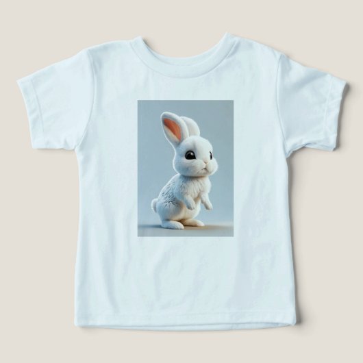 Schattig Baby Bunny T-shirt (Design voorkant)