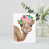 Schattig Baby Camel Briefkaart (Staand voorkant)