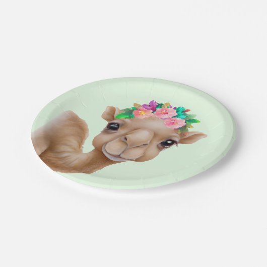 Schattig Baby Camel Papieren Bordje (Gekanteld)