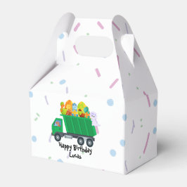 Schattig baby dinosaurus eierafval vrachtwagen Ver Bedankdoosjes