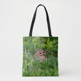 Schattig baby eekhoorn in het wild dier tote bag