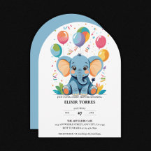 Schattig Baby Elephant Balloons Baby shower