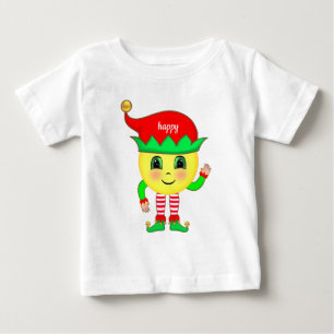 Schattig baby-elf gelukkig gezicht