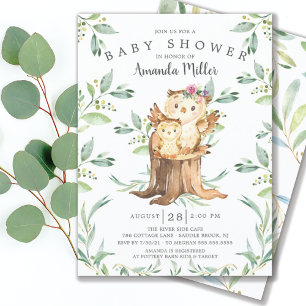 Schattig Baby en Baby shower van mama Kaart