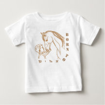 Schattig Baby en Paardenontwerp - Born to Ride