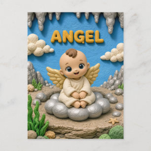 Schattig Baby Engel, Mythisch Briefkaart