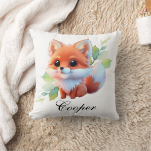 Schattig baby fox bos bosland vrienden botanisch kussen