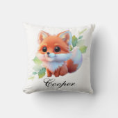 Schattig baby fox bos bosland vrienden botanisch kussen (Voorkant)