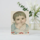 Schattig Baby hart vergeet-me-niet Briefkaart (Staand voorkant)