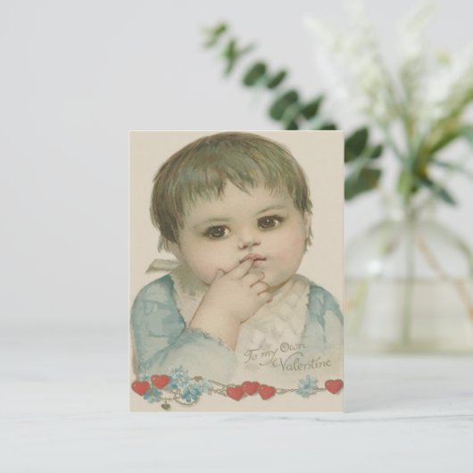 Schattig Baby hart vergeet-me-niet Briefkaart (Staand voorkant)