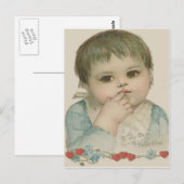 Schattig Baby hart vergeet-me-niet Briefkaart (Voorkant / Achterkant)