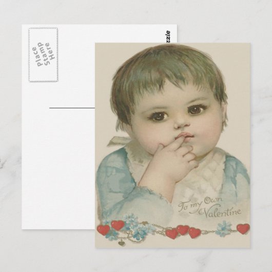 Schattig Baby hart vergeet-me-niet Briefkaart (Voorkant / Achterkant)