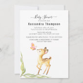 Schattig Baby hert met vlinder Baby shower Kaart (Voorkant)