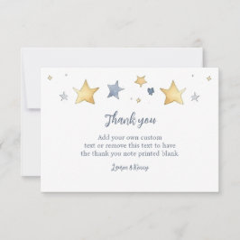 Schattig baby hippo baby shower bedankje bedankkaart