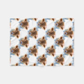 Schattig Baby Kalf Babydeken Fleece Deken (Voorkant (Horizontaal))