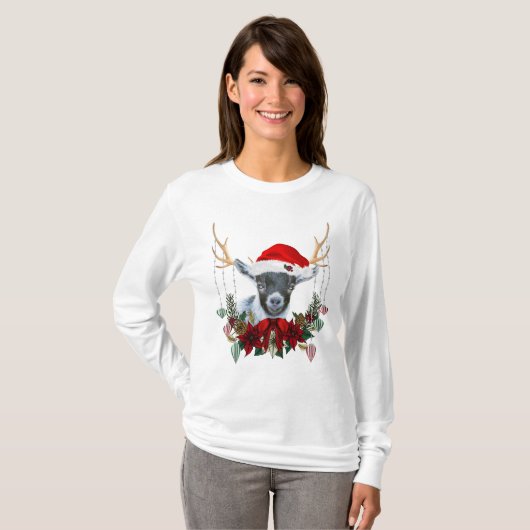 Schattig Baby kerstgeit van Pygmy T-shirt (Voorkant volledig)