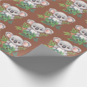 Schattig Baby Koala Beer Cadeaupapier (Hoek)