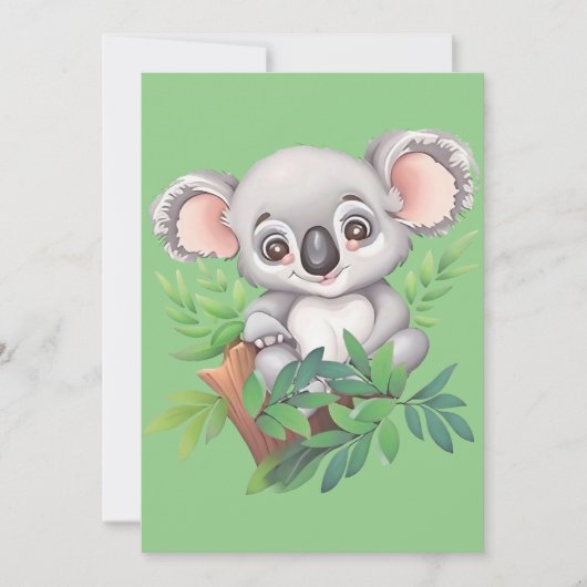 Schattig Baby Koala Beer Feestdagenkaart (Voorkant)