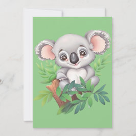 Schattig Baby Koala Beer Feestdagenkaart