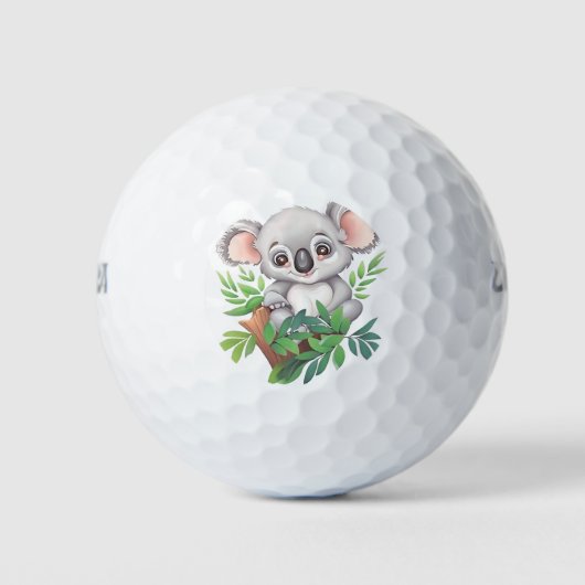 Schattig Baby Koala Beer Golfballen (Voorkant)