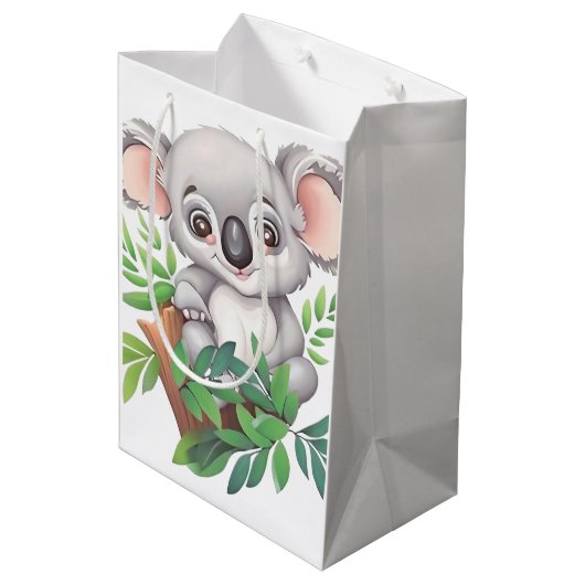 Schattig Baby Koala Beer Medium Cadeauzakje (Achterkant Gekanteld)
