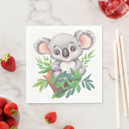 Schattig Baby Koala Beer Servet