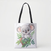 Schattig Baby Koala Beer Tote Bag (Voorkant)
